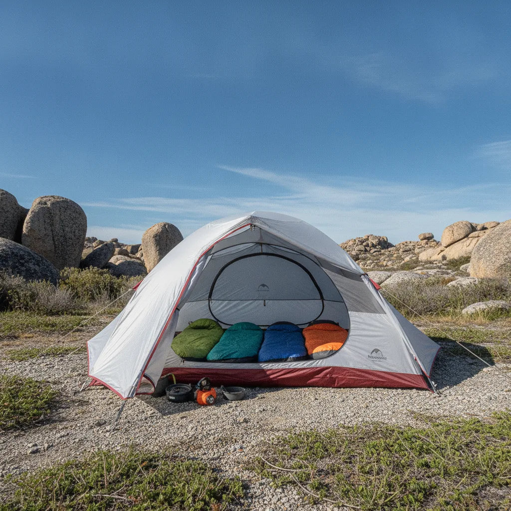 Tente Trekking 3 Places Ultra-Légère 4 Saisons