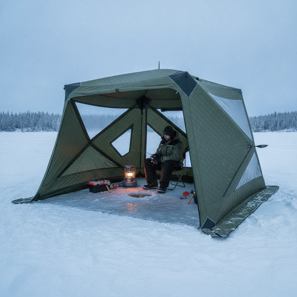 Tente de Pêche sur Glace 4 Saisons Grand Froid