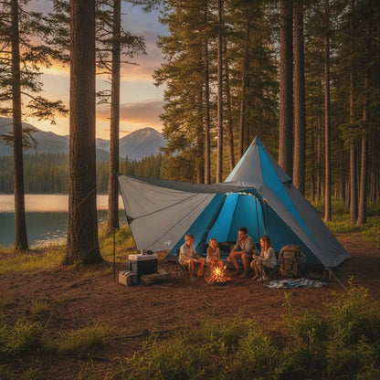 Tente Tipi Familiale 8 Personnes - Confort & Style Camping