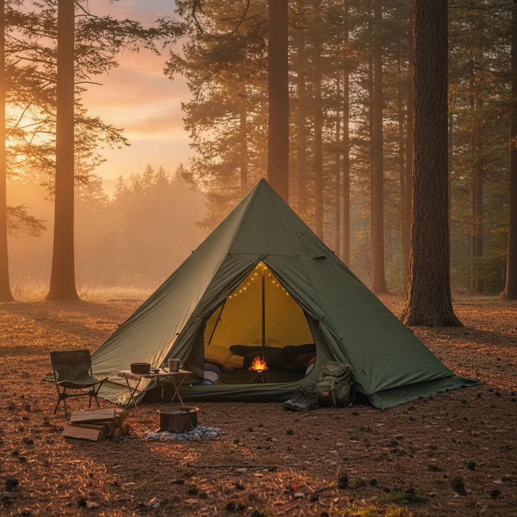 Tente Tipi 6 Personnes 4 Saisons - Confort & Robustesse