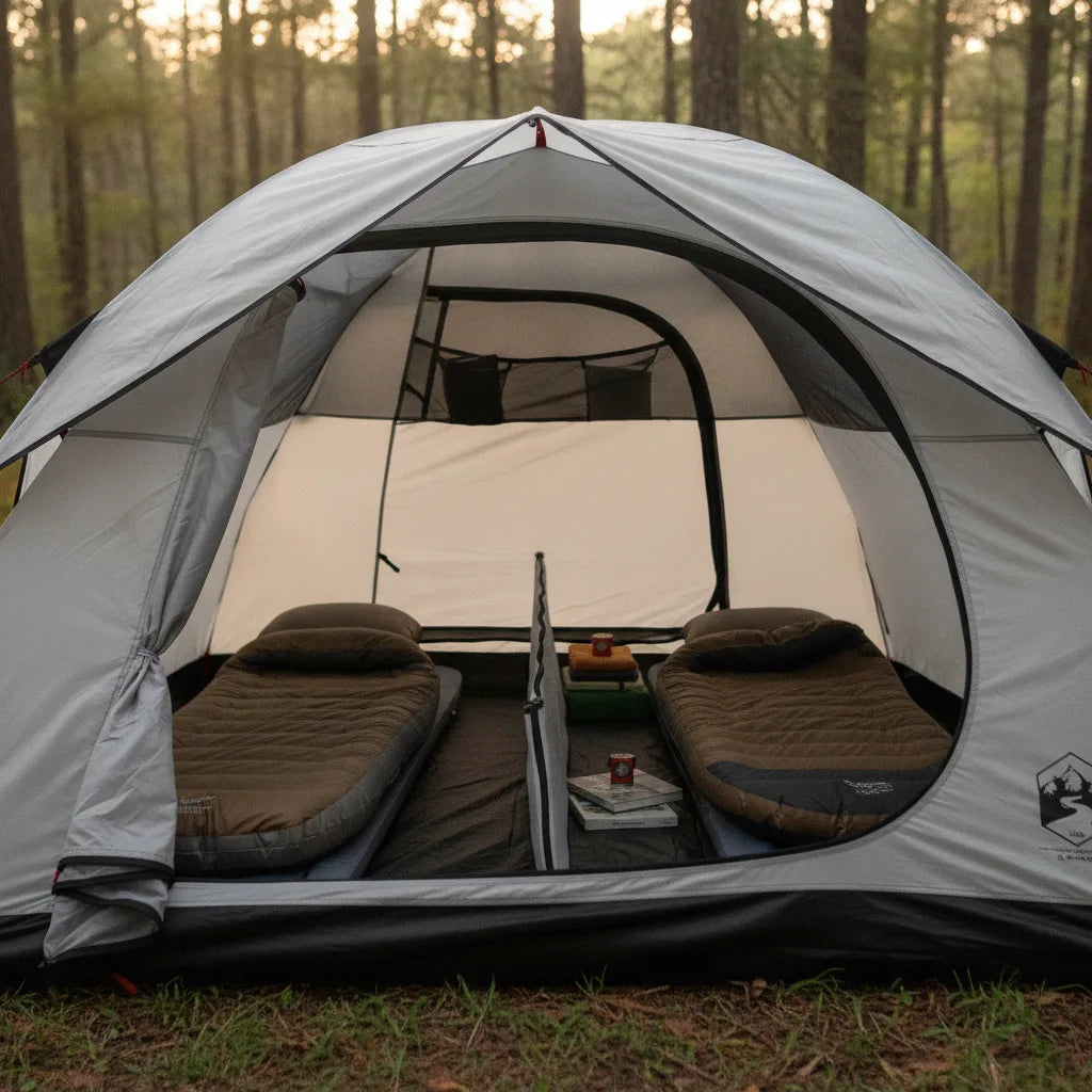 Tente Camping 5 Places 2 Chambres - Confort & Protection