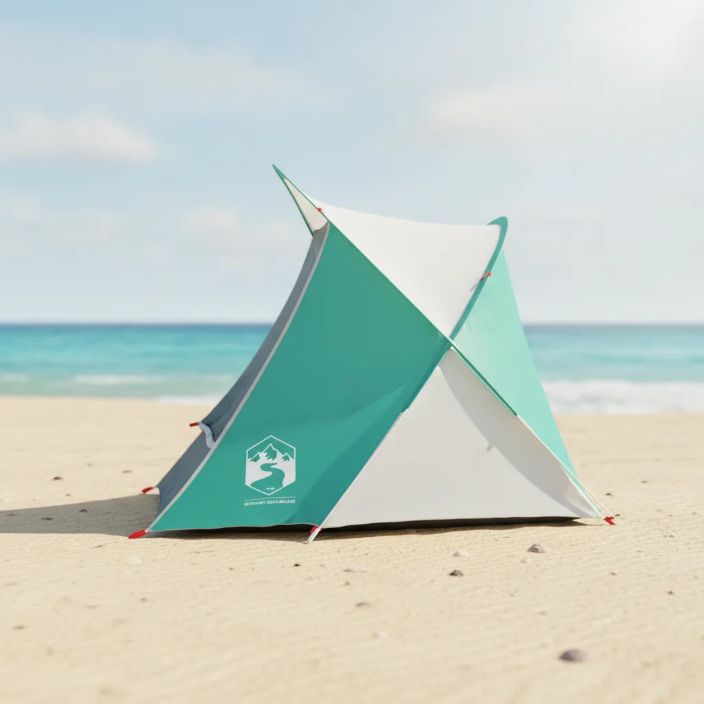 Tente Pop-Up Anti-UV 4 Personnes Vert d'Eau