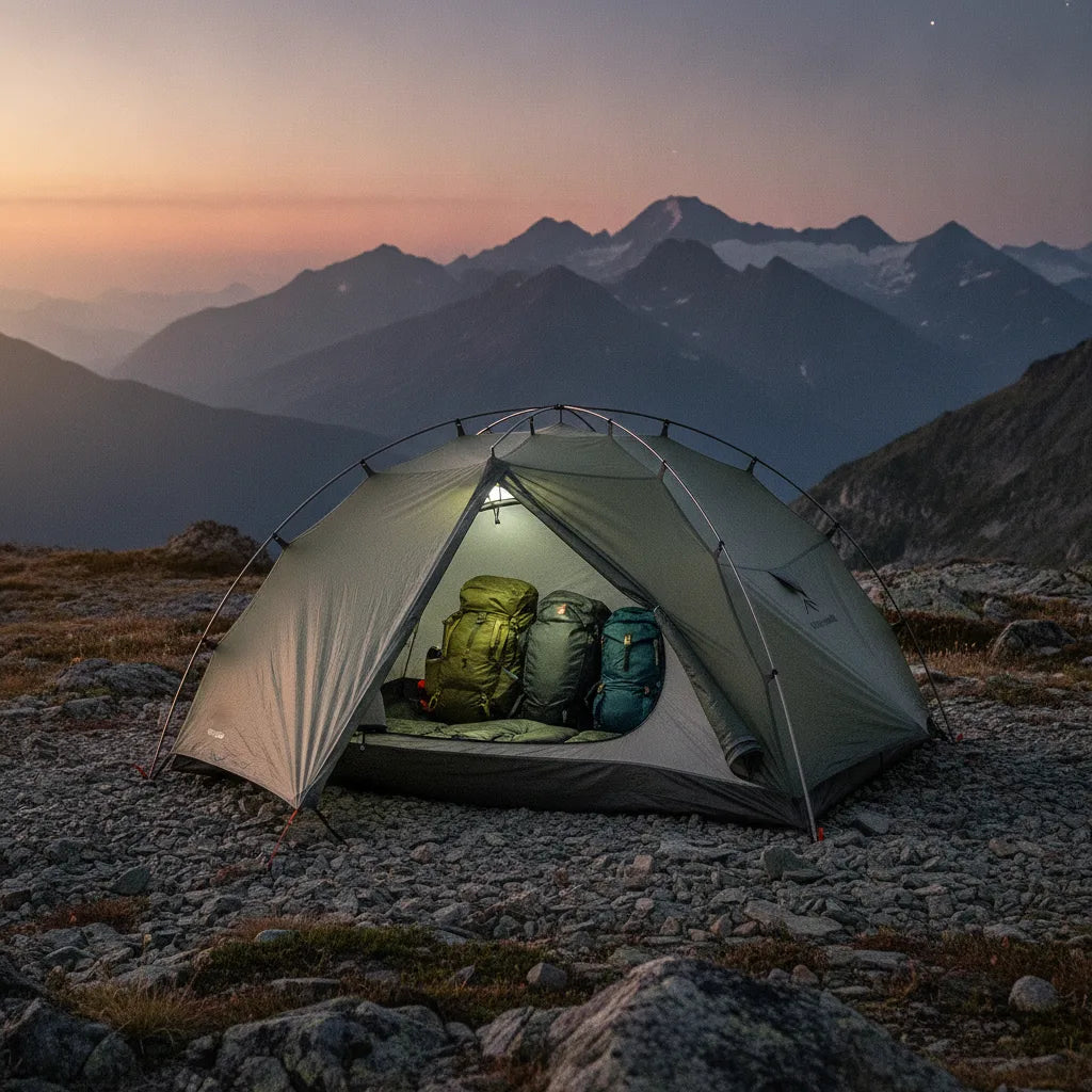 Tente Trekking 3 Places Ultra-Légère 4 Saisons