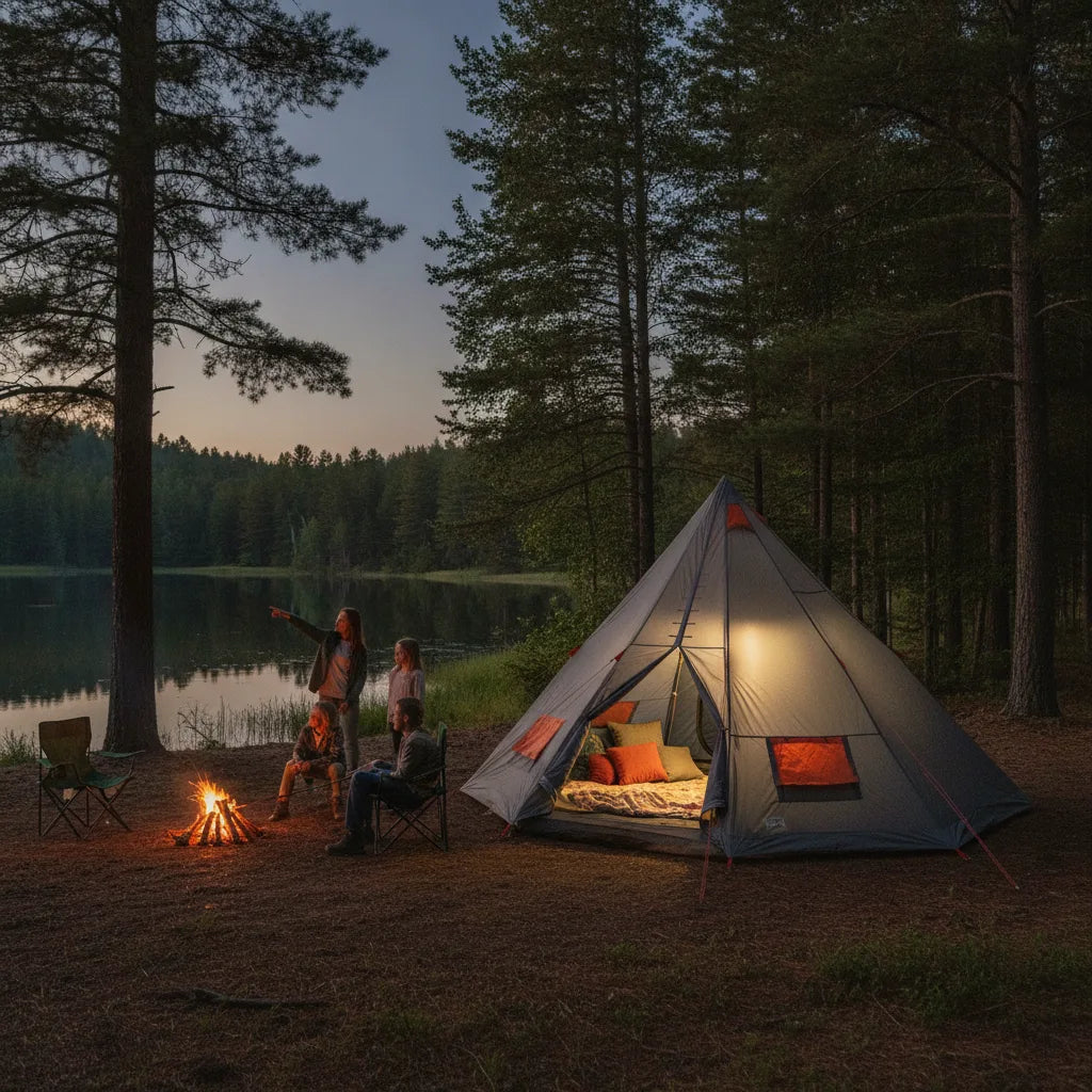 Tente Tipi Familiale Spacieuse 6 Personnes