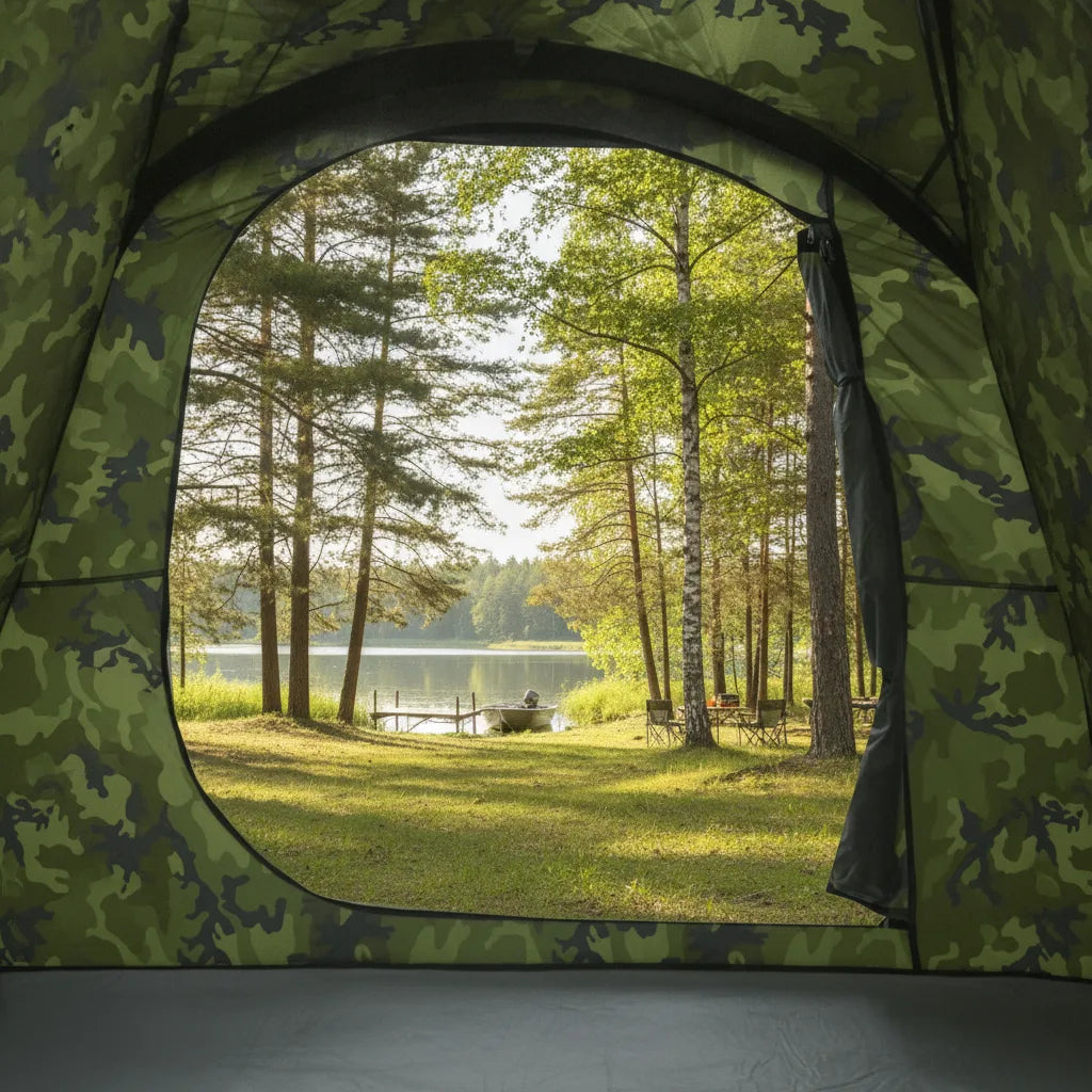 Tente Camouflage 6 Places - Aventure & Camping Familial