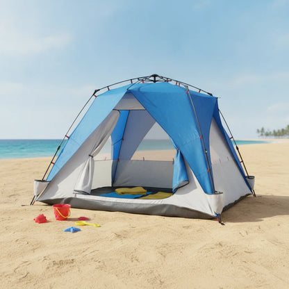 Tente de plage 4 personnes : Ombre & Confort Instantanés