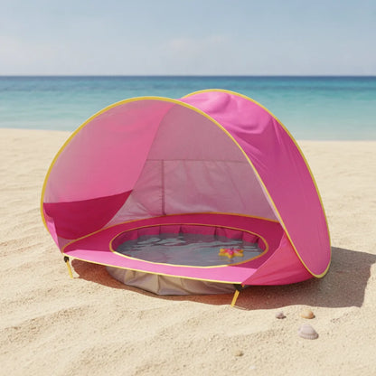 Tente de Plage Bébé Anti-UV avec Piscine Intégrée