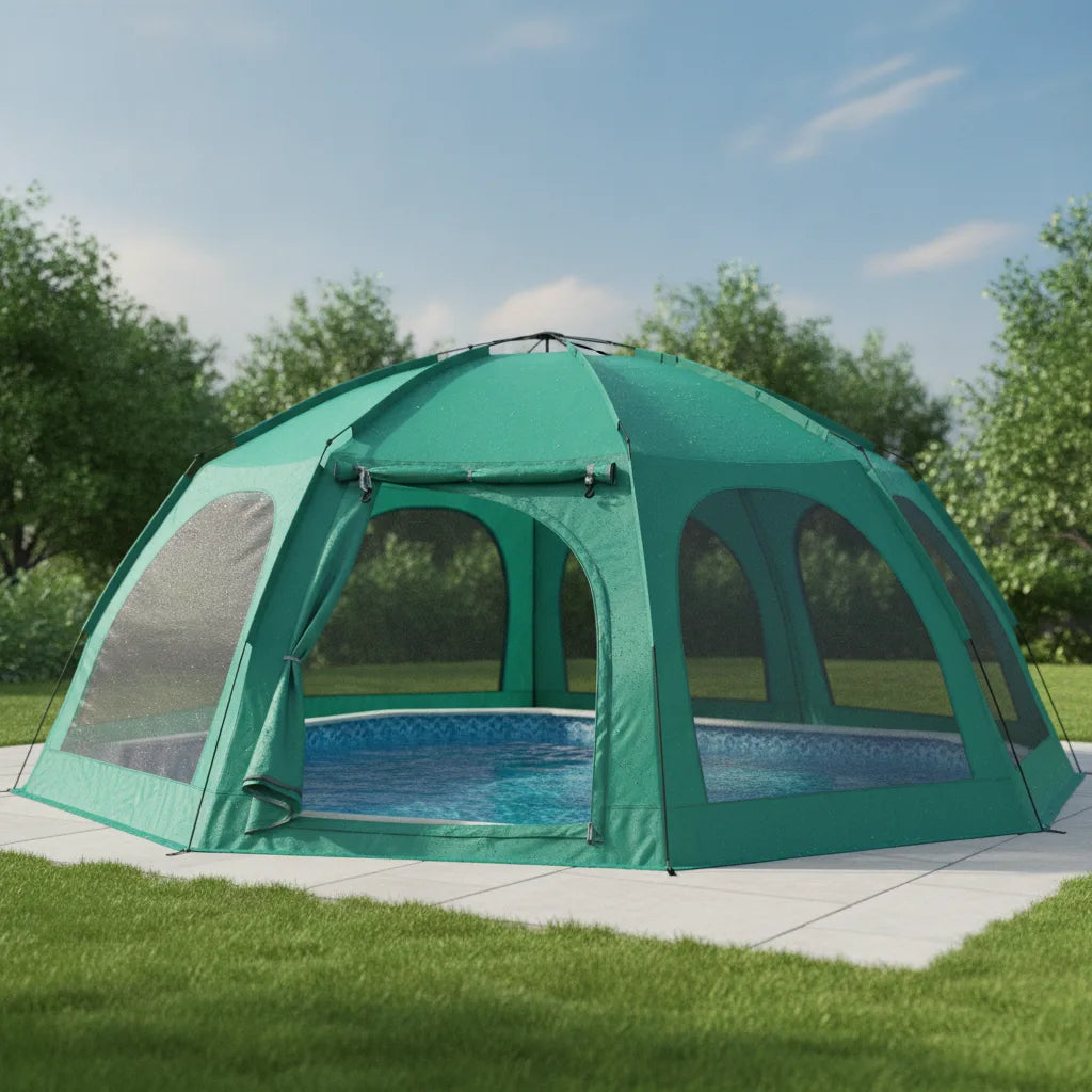 Tente Piscine Hors Sol XL - Abri Polyvalent Imperméable