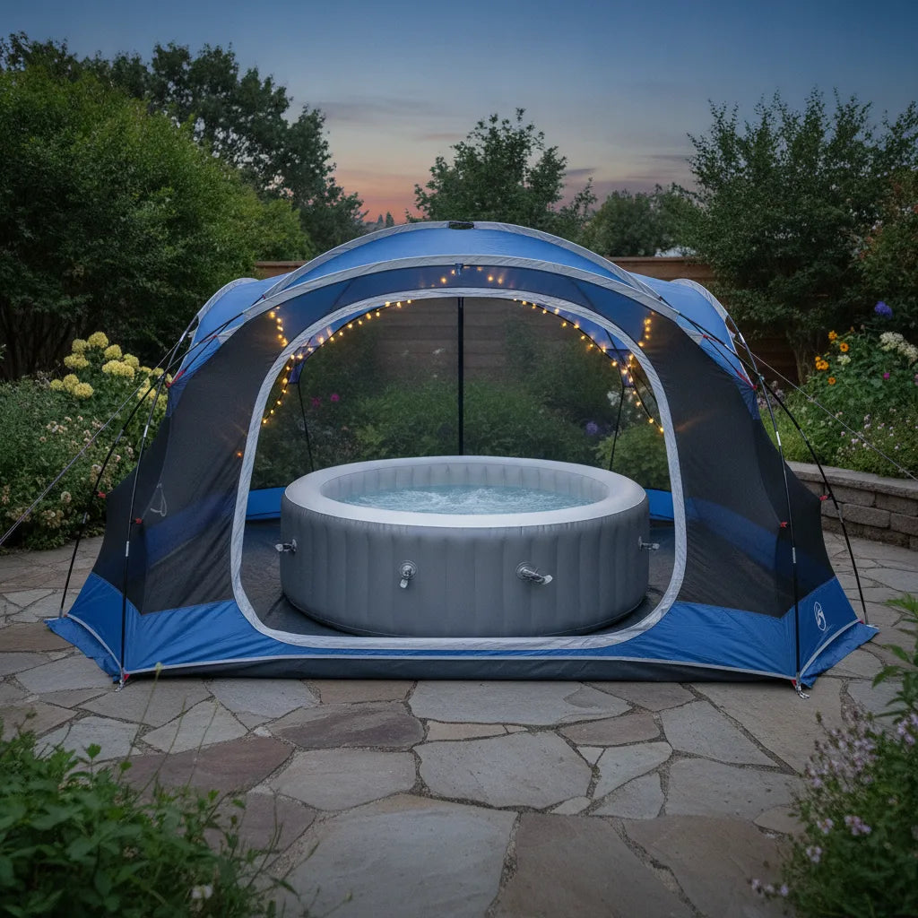 Tente Extérieure Chauffante pour Jacuzzi & Piscine