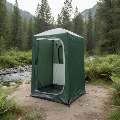 Tente de Douche Camping Polyvalente 2 Compartiments