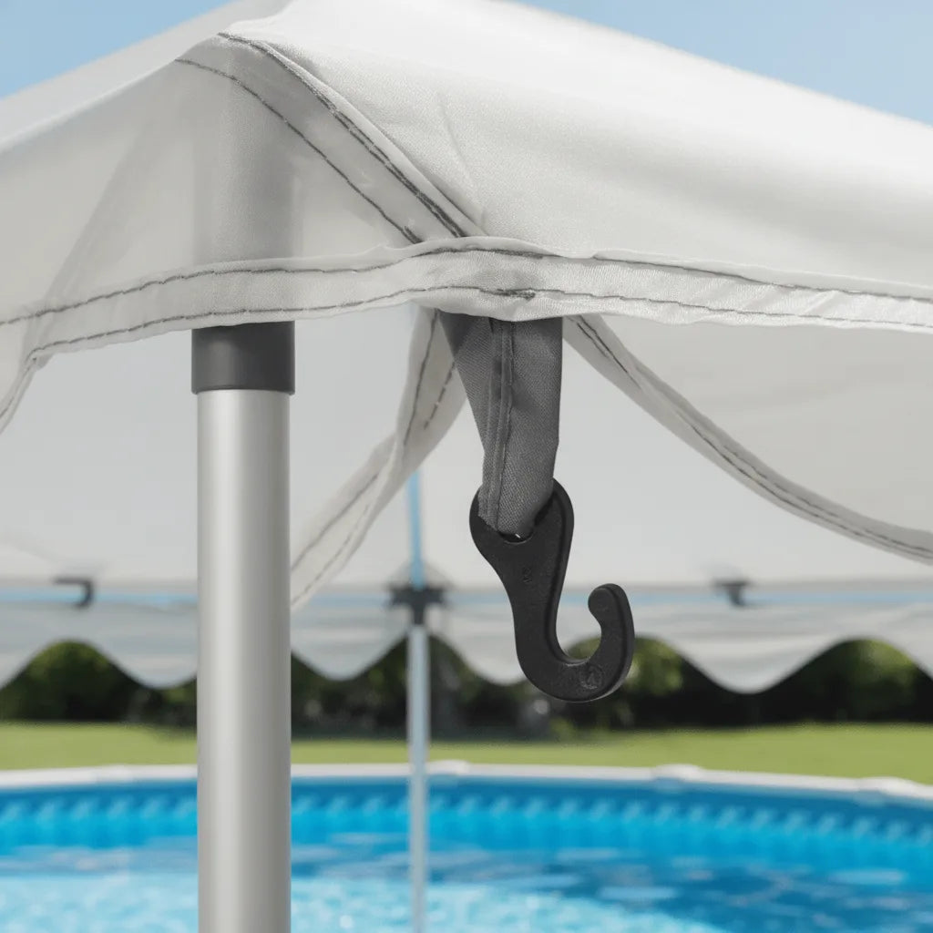 Tente de Piscine Hors Sol - Abri Polyvalent et Protégé