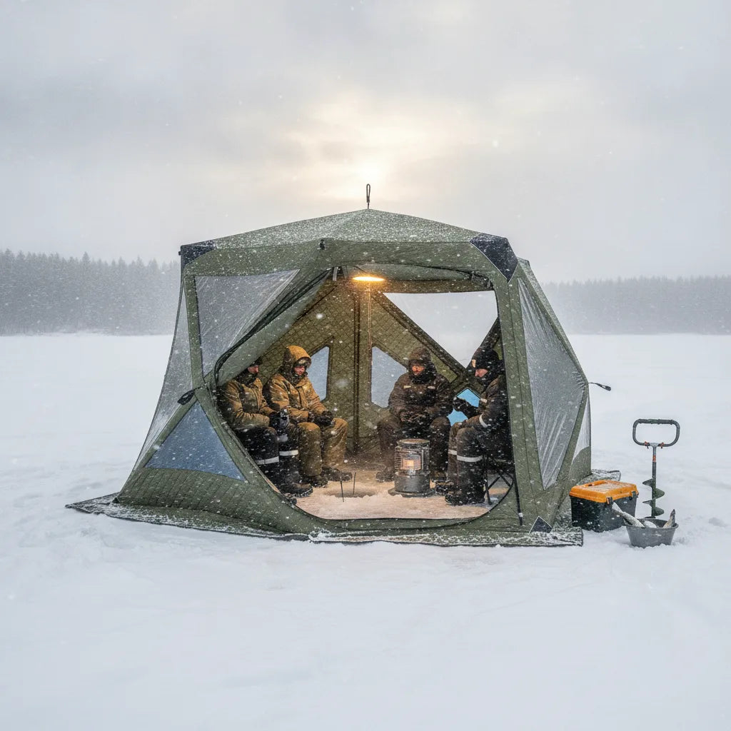 Tente de Pêche sur Glace 4 Saisons Grand Froid
