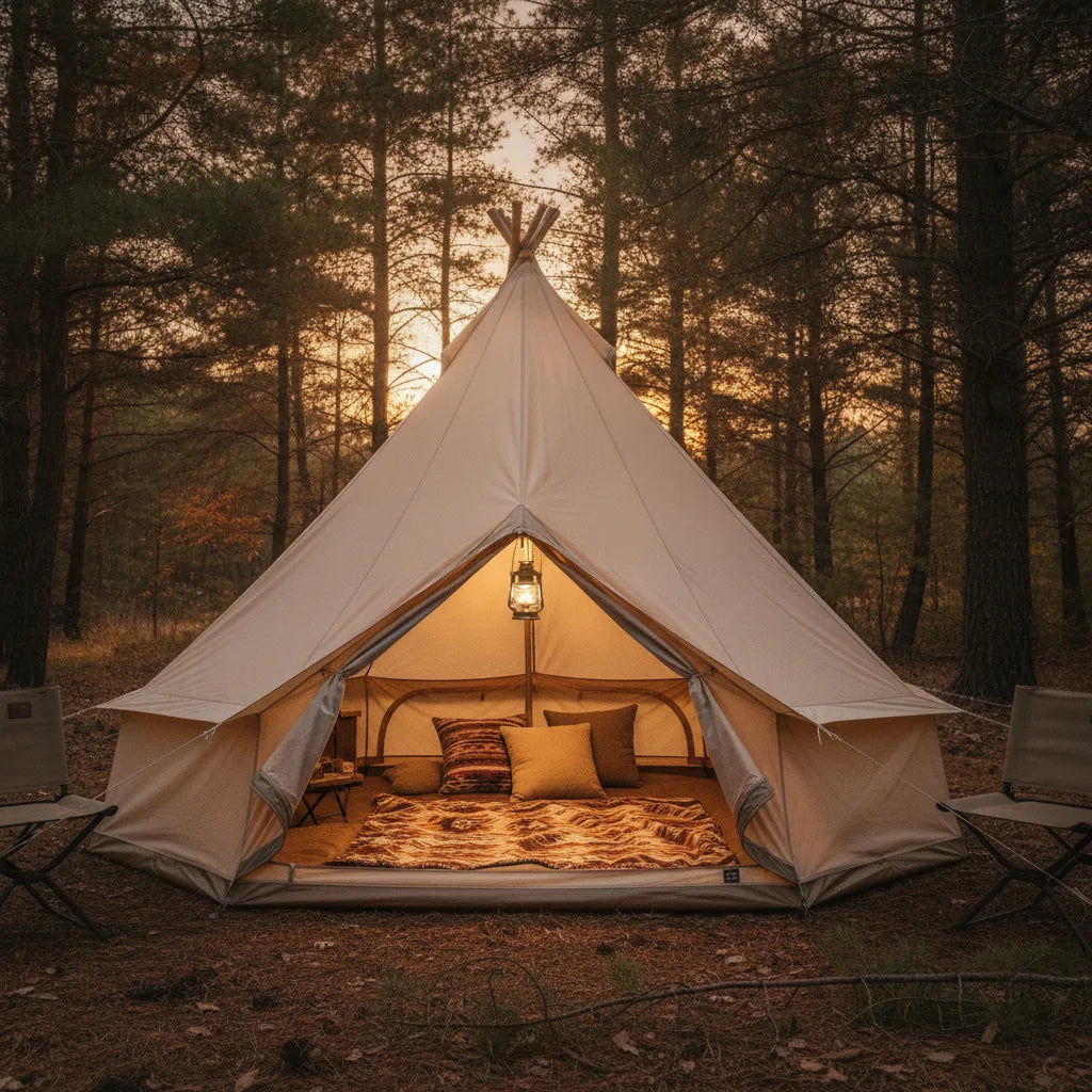Tente Tipi Beige Naturelle 2 Personnes