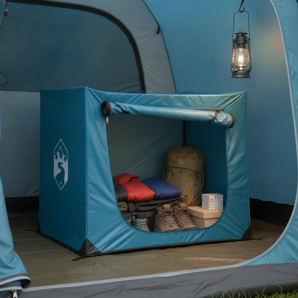 Tente de Stockage Camping Organisée 9 Compartiments