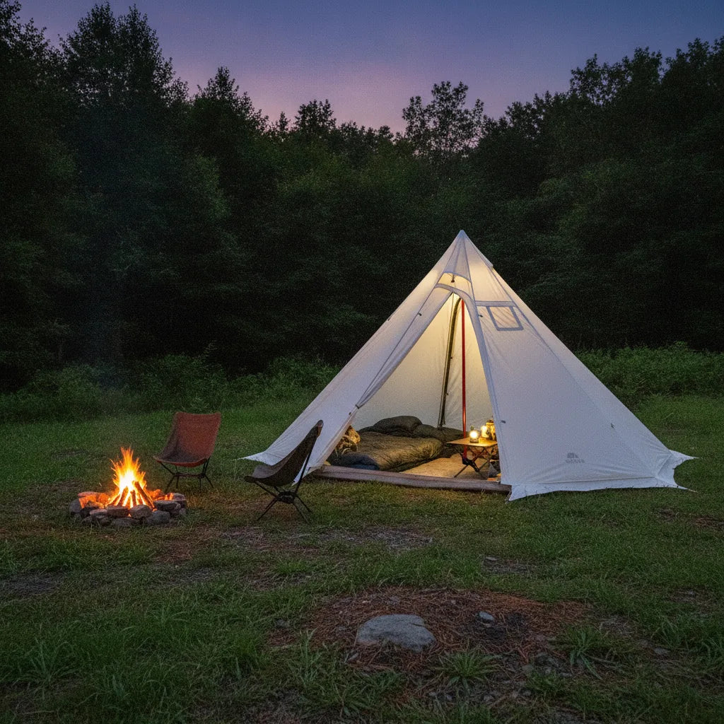 Tente Tipi 6 Personnes 4 Saisons - Confort & Robustesse