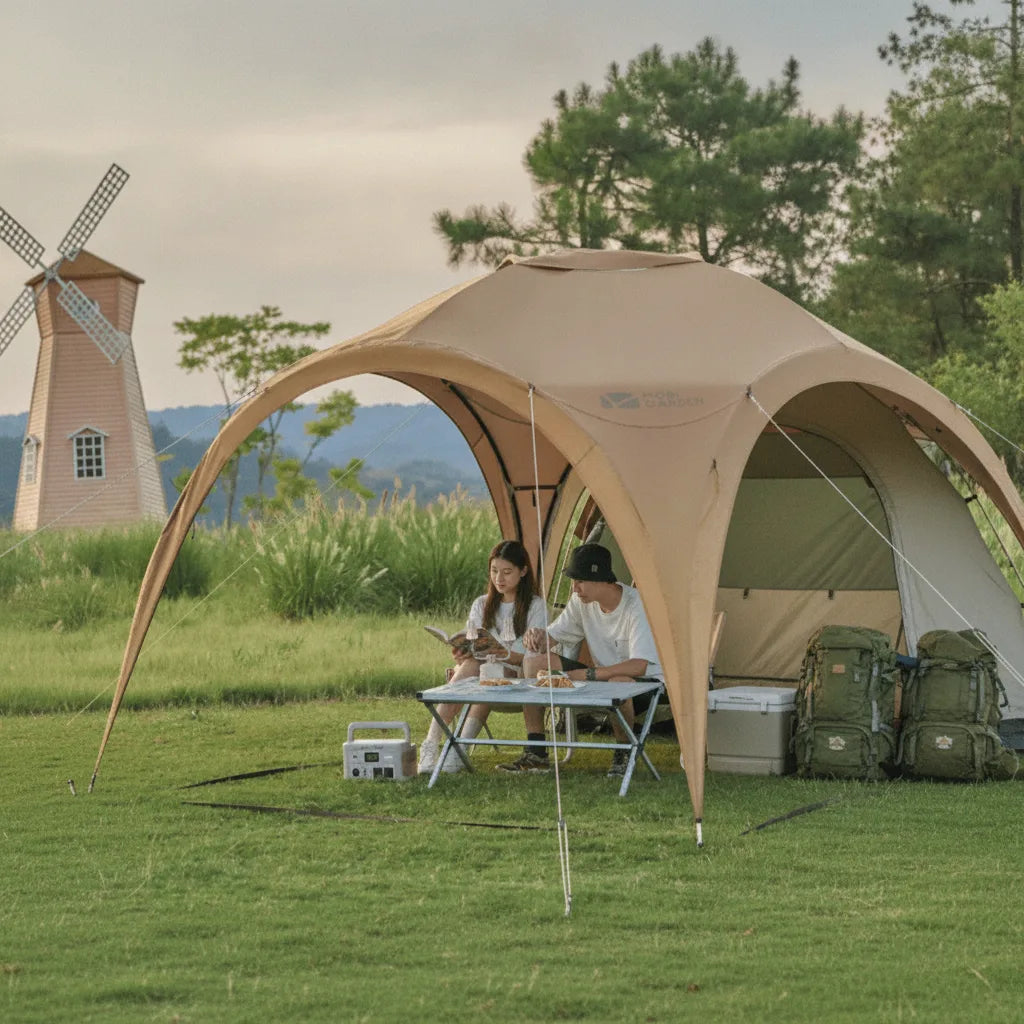 Auvent Universel Tente Camping 3-4 Personnes