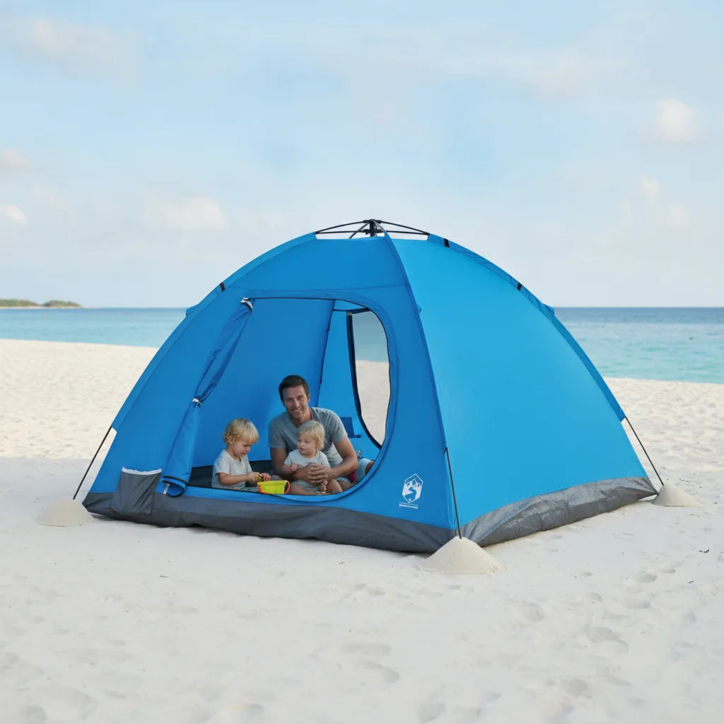 Tente de plage 4 personnes : Ombre & Confort Instantanés
