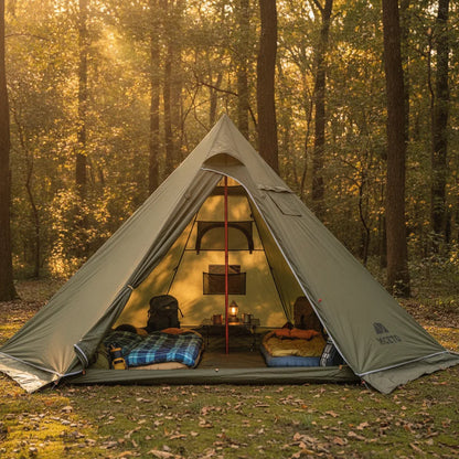 Tente Tipi 6 Personnes 4 Saisons - Confort & Robustesse