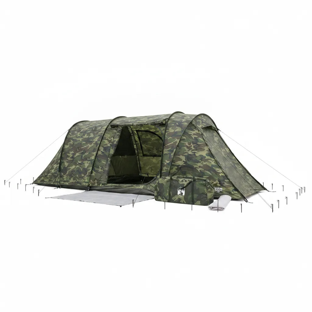 Tente Camouflage 6 Places - Aventure & Camping Familial