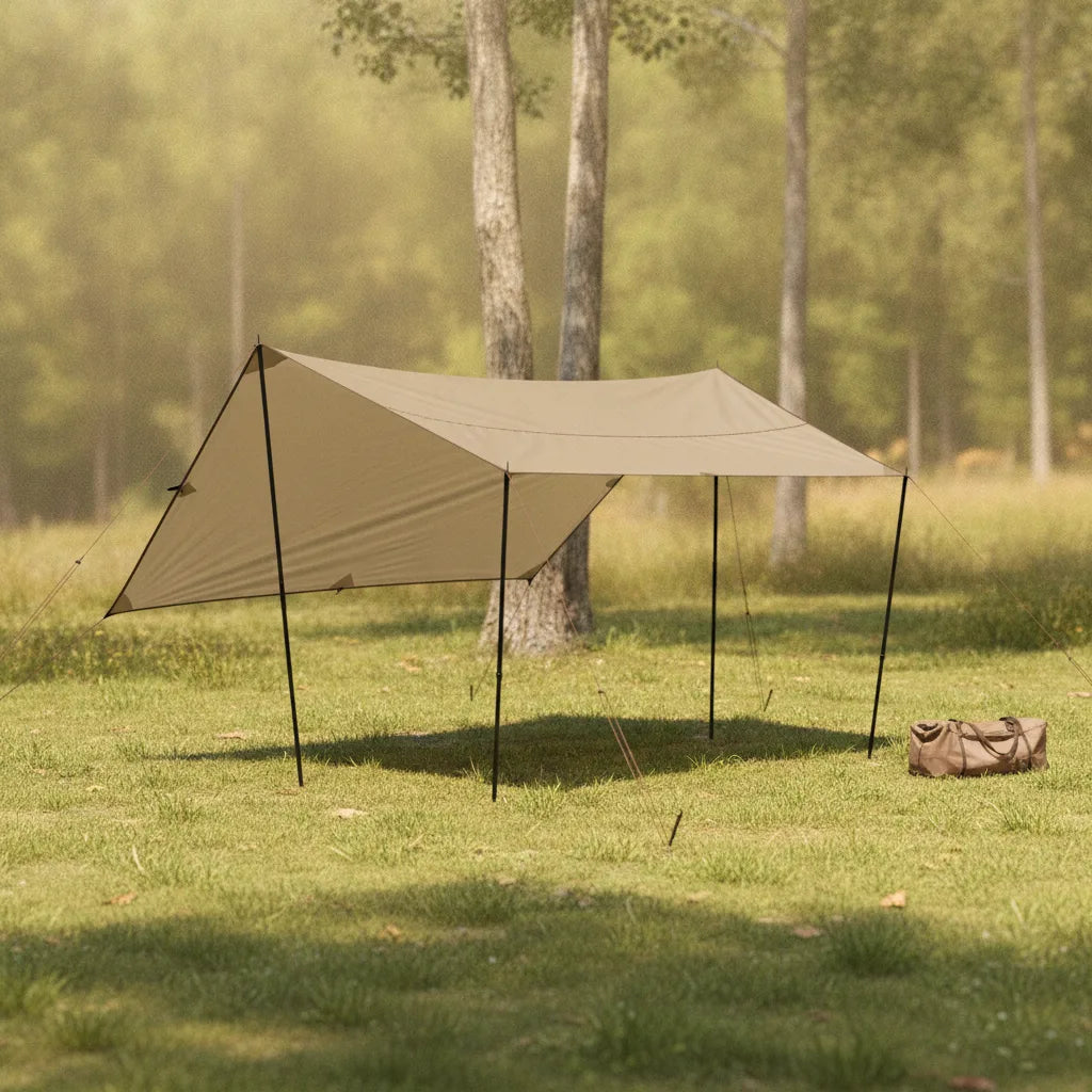 Auvent Universel Tente Camping 3-4 Personnes