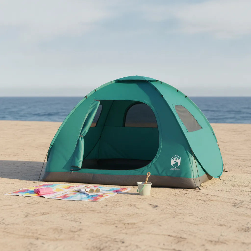 Tente de Plage Pop-Up 2 Secondes Vert d'Eau