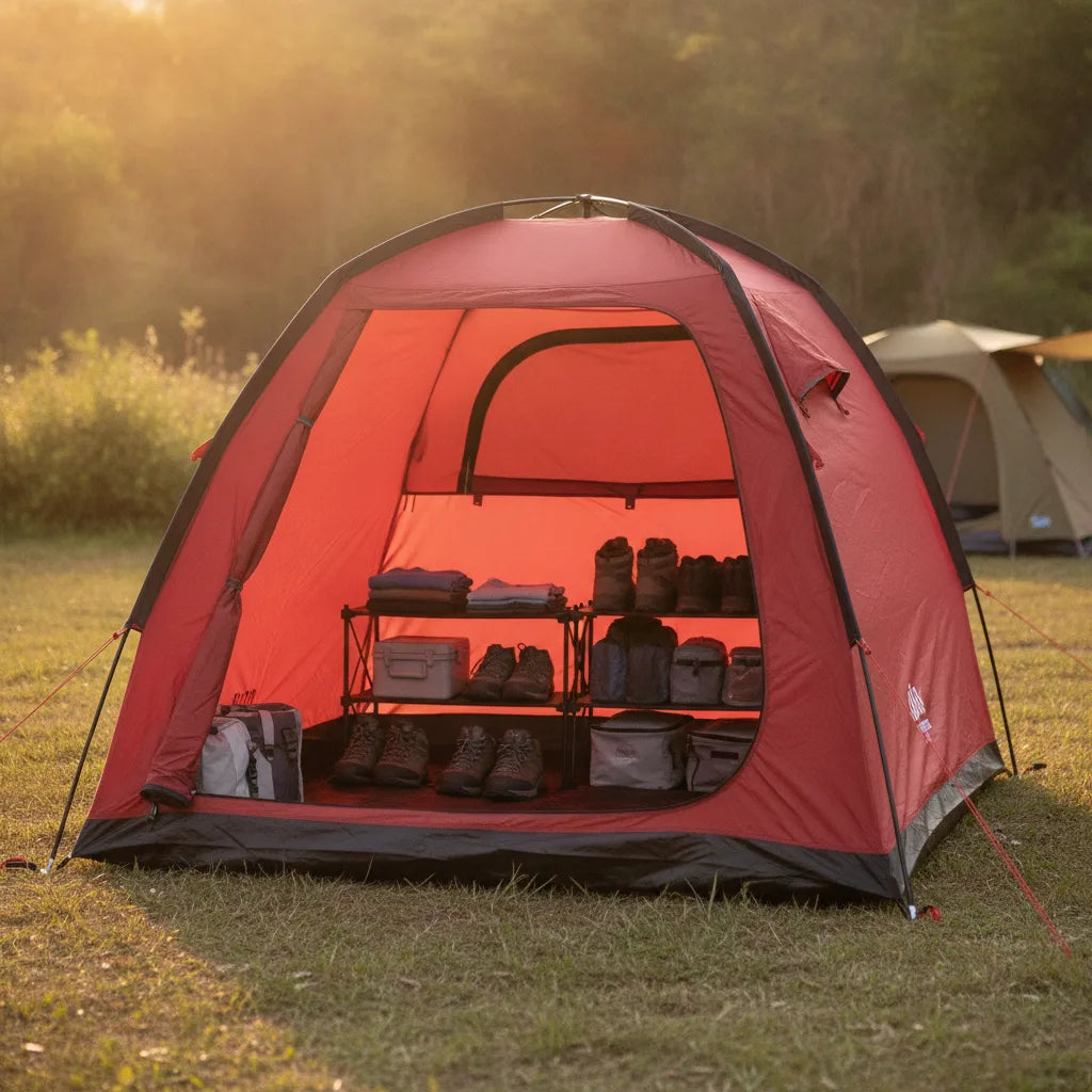 Tente de Stockage Camping Organisée 9 Compartiments