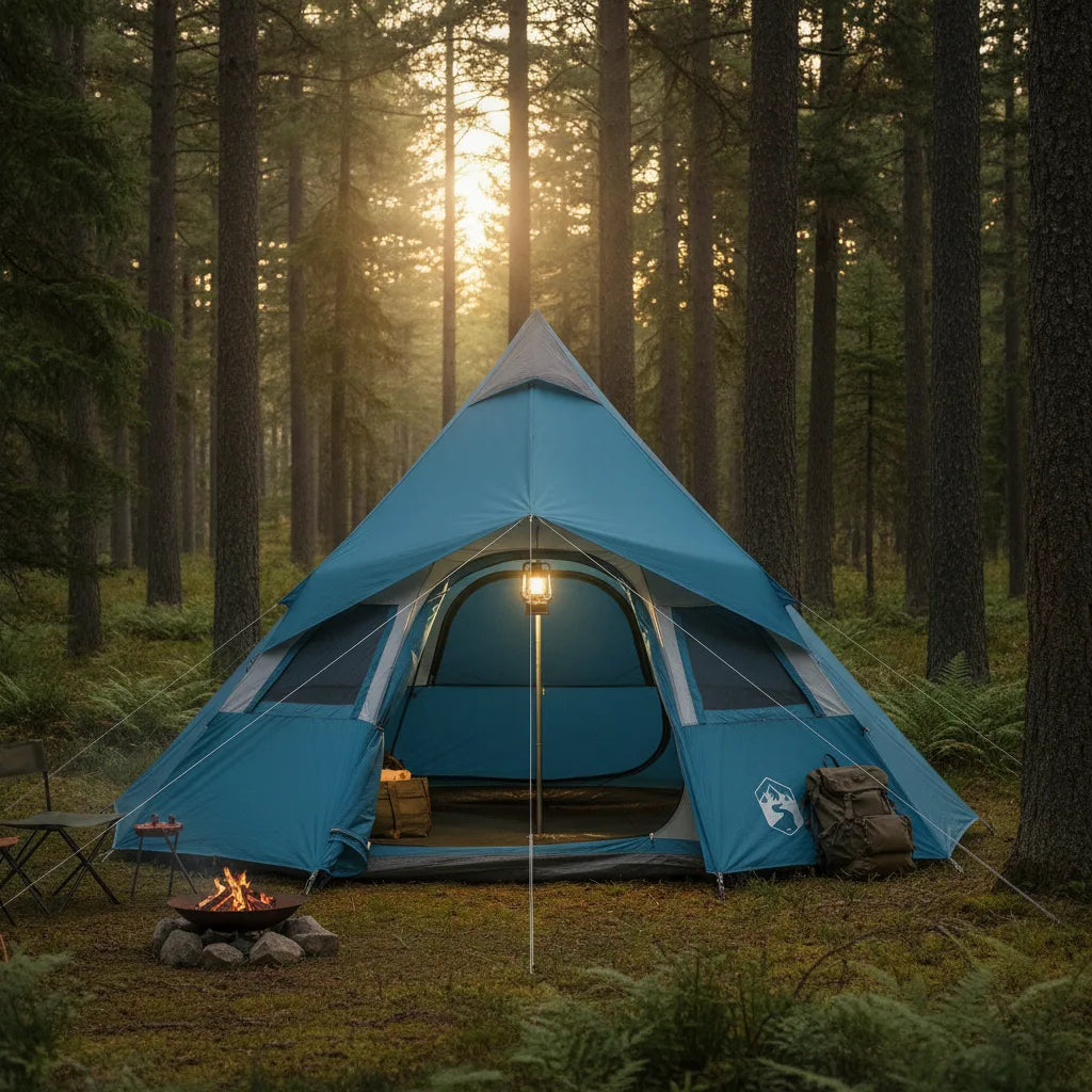 Tente Tipi Camping 6 Personnes Imperméable