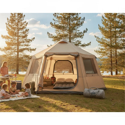 Tente Familiale 12 Personnes - 25m² Espace & Confort