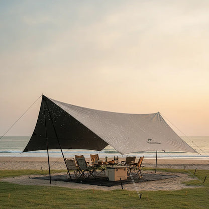 Tente Camping 10 Personnes 14m² Oxford 150D Anti-UV