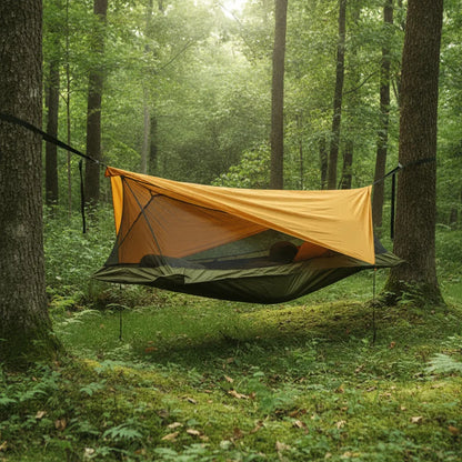 Hamac Tente 4-en-1 : Abri Nomade Imperméable