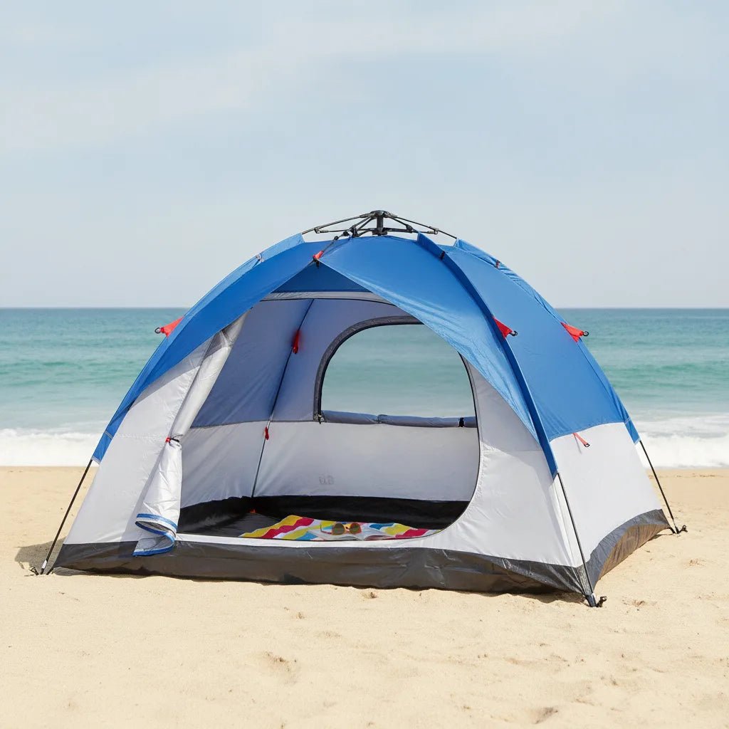 Tente de plage anti-UV 2-3 personnes déploiement rapide