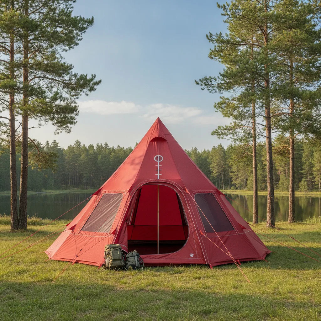 Tente Tipi Camping 6 Personnes Imperméable