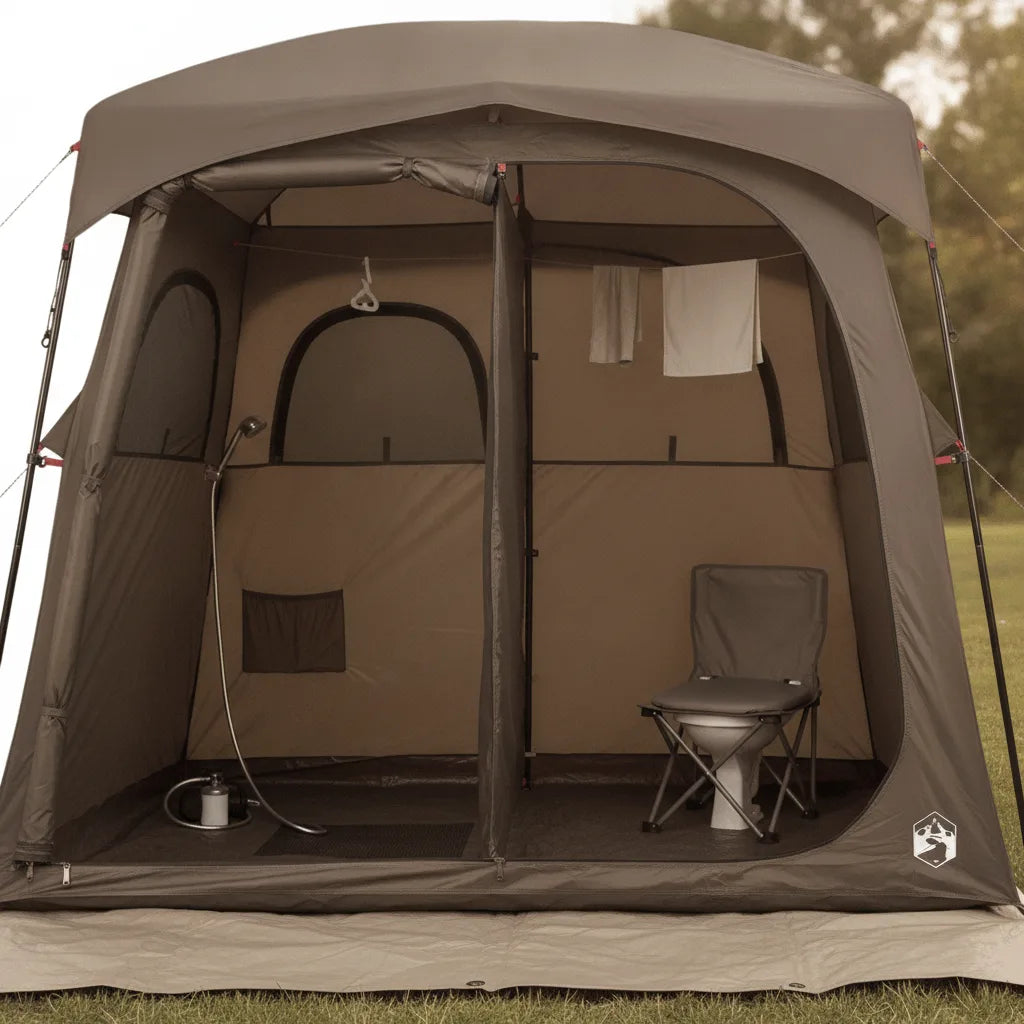 Tente de Douche Camping Polyvalente 2 Compartiments