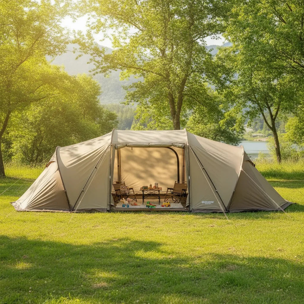 Tente Familiale 6-8 Personnes - Espace Glamping & Montage Rapide