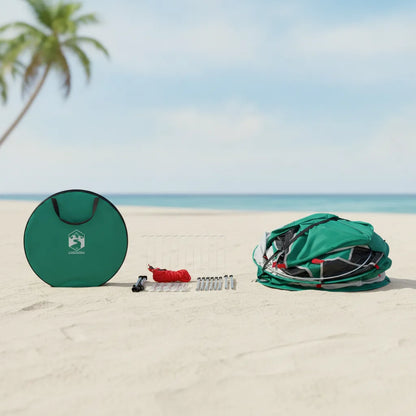 Tente de Plage Pop-Up 2 Secondes Vert d'Eau