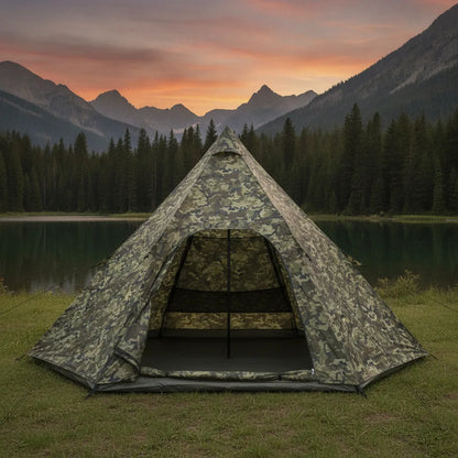 Tente Tipi Militaire 6 Personnes Imperméable