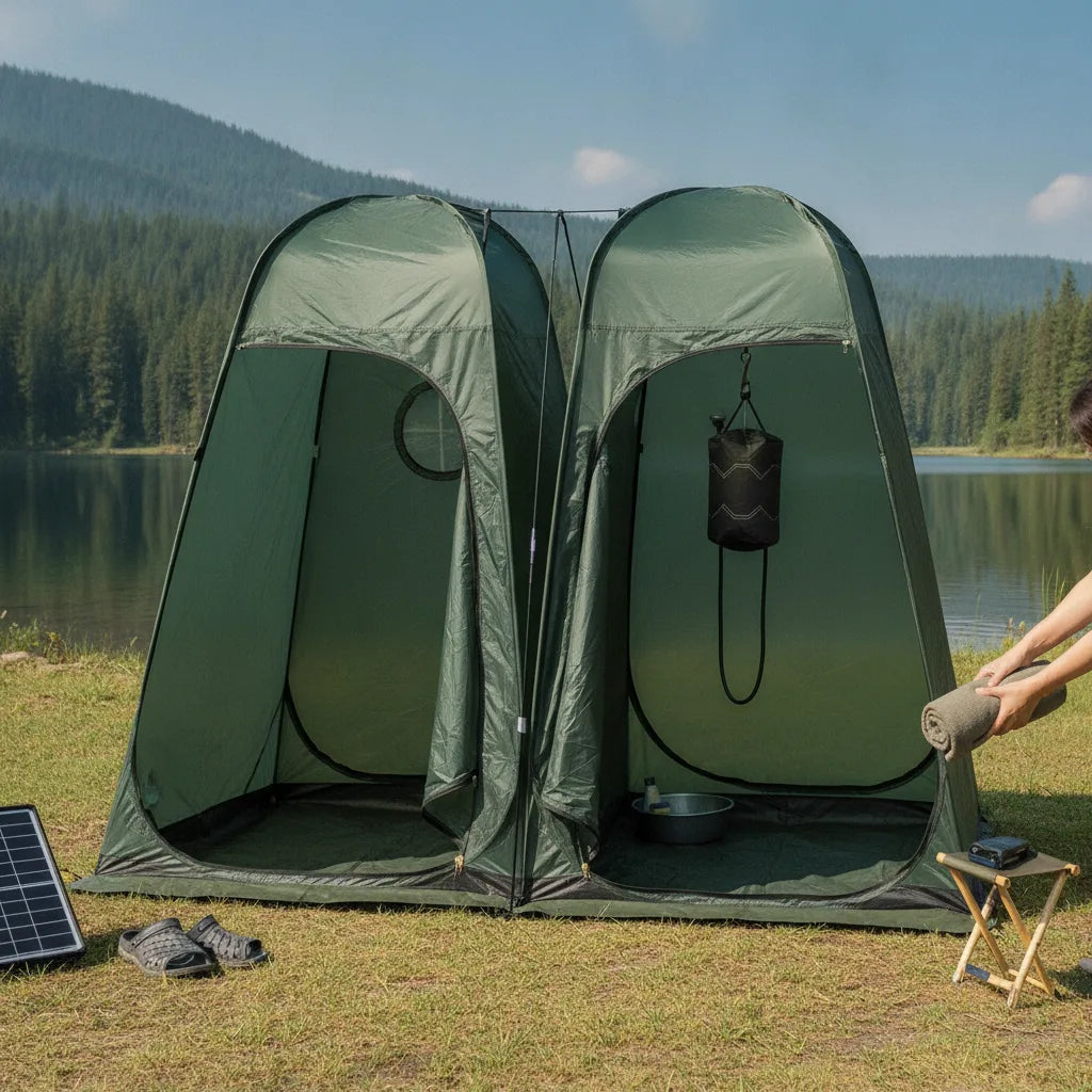 Tente de Douche Double Pop-Up Instantanée