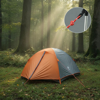 Tente Dôme 2 Places Vert Olive - Camping & Pêche
