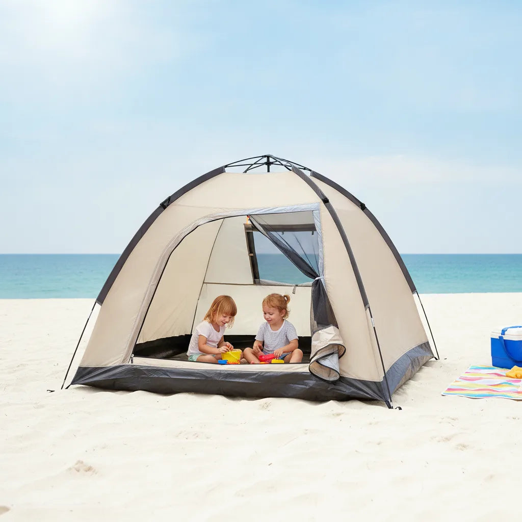 Tente de plage anti-UV UPF 50+ légère