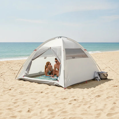 Tente de Plage 3-4 Personnes - Abri Solaire & Vent
