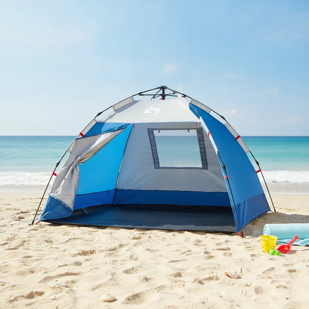 Tente de plage anti-UV UPF 50+ légère