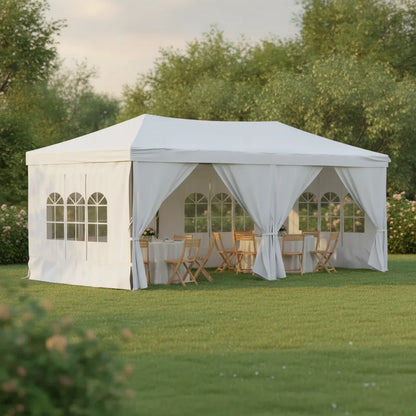 Tente de réception pliable 3x6m élégante et résistante