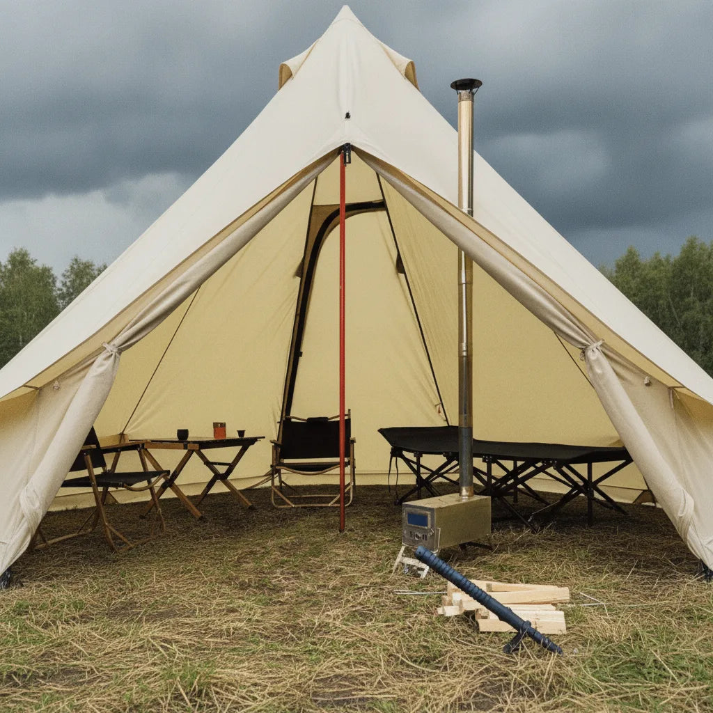 Tente Tipi 6 Personnes 4 Saisons - Confort & Robustesse