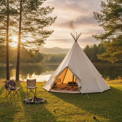 Tente Indienne Tipi 3-4 Places - Camping 4 Saisons
