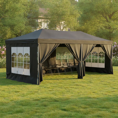 Tente de réception pliable 3x6m élégante et résistante