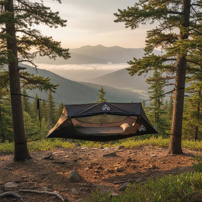 Hamac Tente Suspendu Vert - Bivouac Confortable