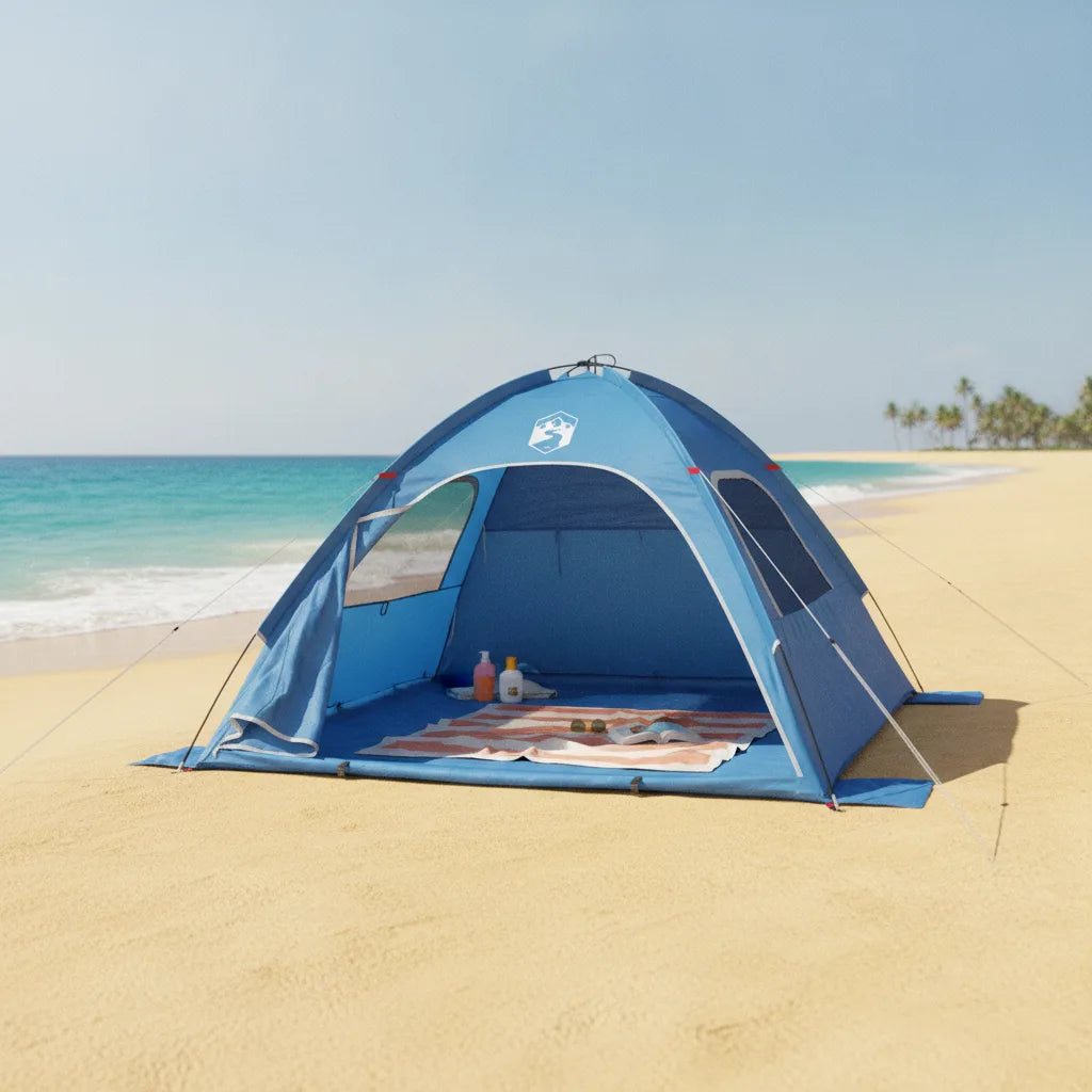 Tente de Plage 3-4 Personnes - Abri Solaire & Vent