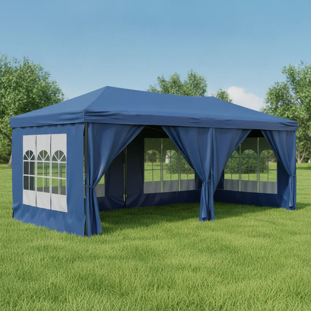 Tente de réception pliable 3x6m élégante et résistante