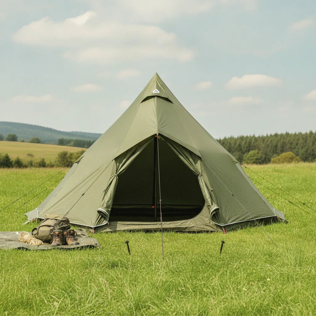 Tente Tipi 6 Personnes 4 Saisons - Confort & Robustesse