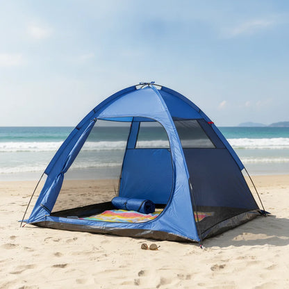 Tente de Plage 3-4 Personnes - Abri Solaire & Vent